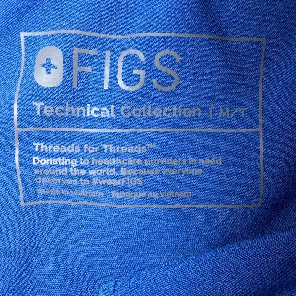 Figs Pisco Scrub Pants Men Size Med  Tall Royal Blue FM4500T Medical Work RN 33